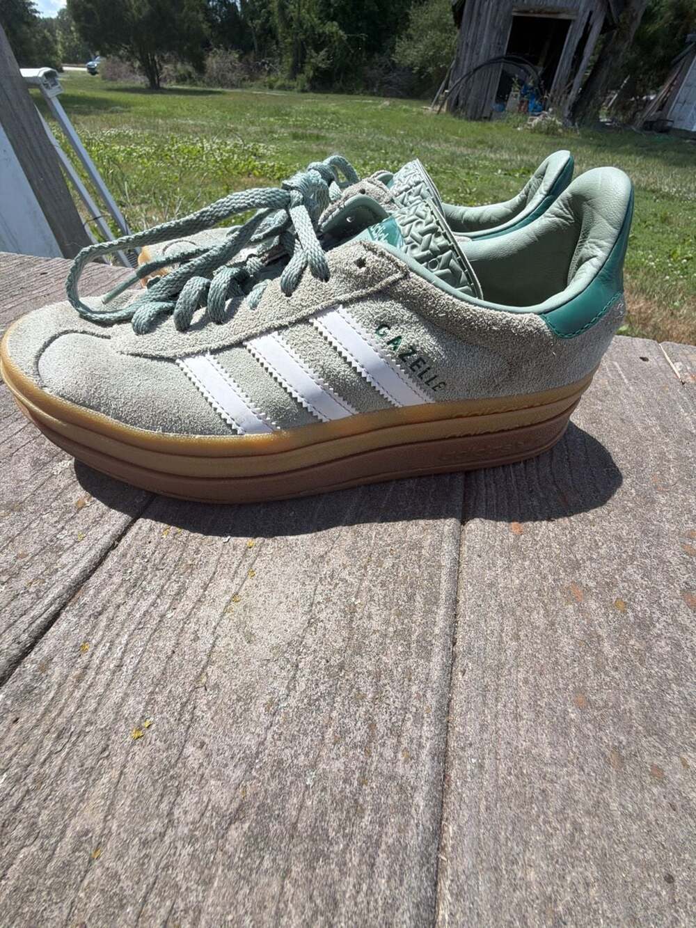 Adidas Gazelle Bold Platform Sneakers Size 7.5
